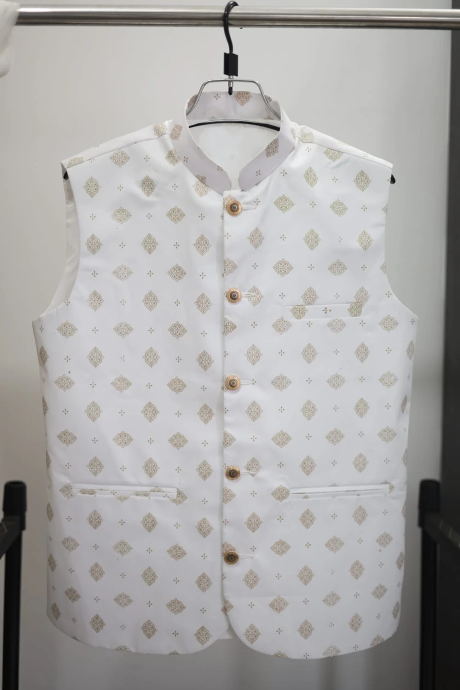 Khathan Afsan Print Off White